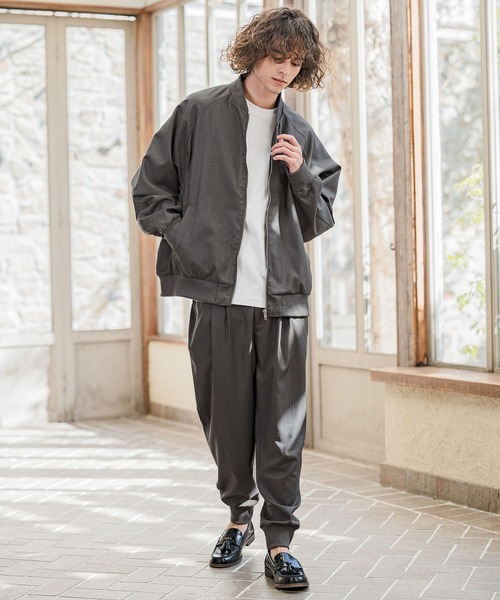 CAMBIO(カンビオ)の「mp14630- TRタックリブパンツ(CMB-R0212)(その他パンツ・メンズ・ブラック/グレイッシュベージュ/グレー・S/M/L)」の15枚目の写真