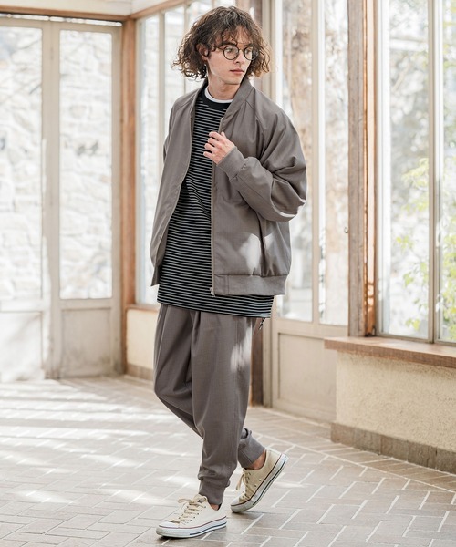 CAMBIO(カンビオ)の「mp14630- TRタックリブパンツ(CMB-R0212)(その他パンツ・メンズ・ブラック/グレイッシュベージュ/グレー・S/M/L)」の21枚目の写真