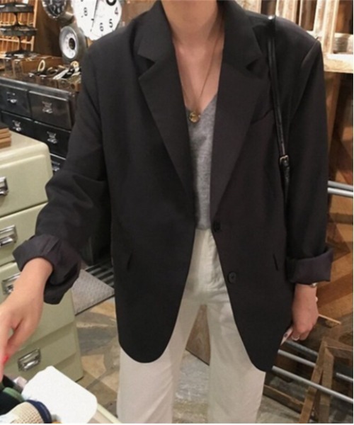 Ritzy(リッツィー)の「シングルテーラードジャケット(テーラードジャケット・レディース・ベージュ/ブラック/アイボリー・LARGE/MEDIUM)」の9枚目の写真