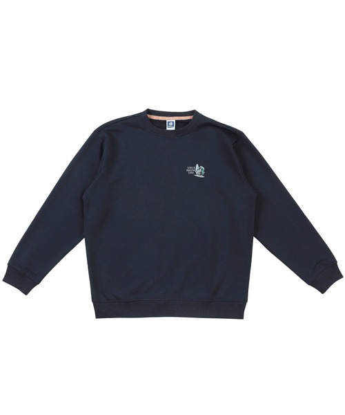 HANGTEN（ハンテン）の「【HANGTEN/ハンテン】裏毛ワンポイント刺繍トレーナースウェット クルーネック サーフ カジュアル ストリート アメカジ（スウェット・メンズ・グリーン/グレー/ベージュ/ネイビー・MEDIUM/LARGE/X-LARGE）」の13枚目の写真
