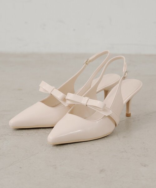 Chico（チコ）の「リボン付きミュール（パンプス・レディース・ブラック/アイボリー/ピンク・LARGE/MEDIUM/SMALL）」の3枚目の写真