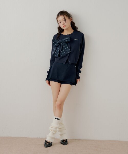 Chico（チコ）の「リボン付きミュール（パンプス・レディース・ブラック/アイボリー/ピンク・LARGE/MEDIUM/SMALL）」の7枚目の写真