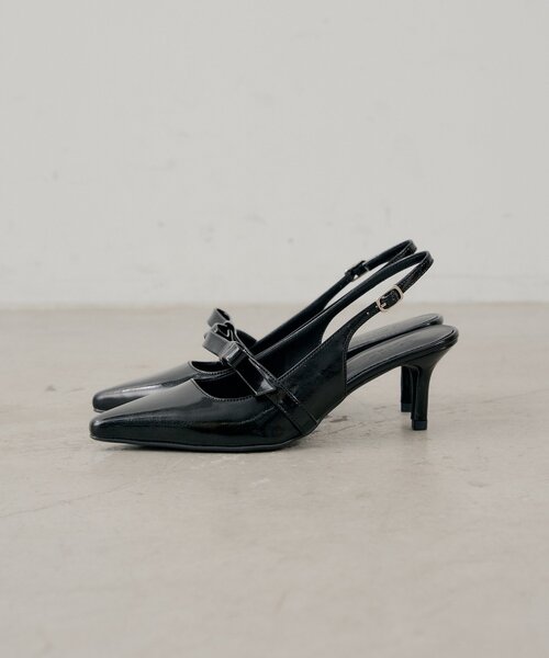 Chico（チコ）の「リボン付きミュール（パンプス・レディース・ブラック/アイボリー/ピンク・LARGE/MEDIUM/SMALL）」の9枚目の写真