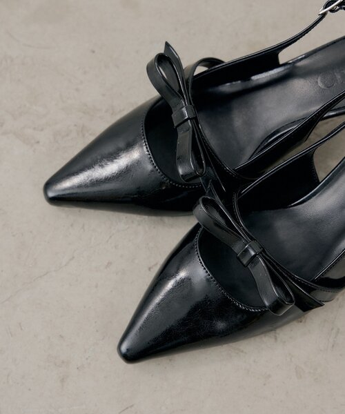 Chico（チコ）の「リボン付きミュール（パンプス・レディース・ブラック/アイボリー/ピンク・LARGE/MEDIUM/SMALL）」の11枚目の写真