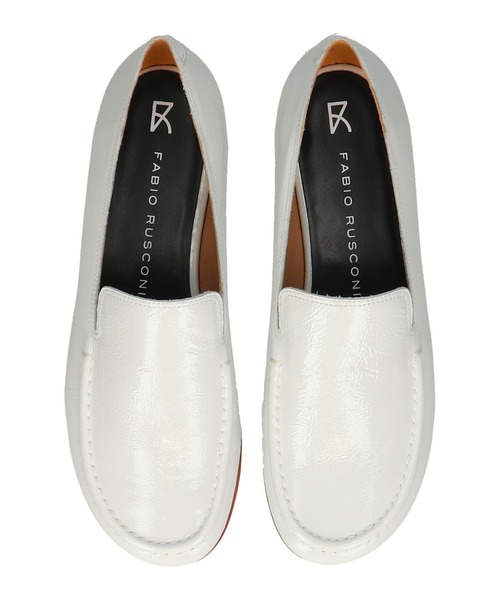inter-chaussures(インターショシュール)の「【FABIO RUSCONI】オブリークトウエナメルローファー(F61630)(ローファー・レディース・ホワイト系その他/ブラック系その他・37/38/36/35)」の8枚目の写真