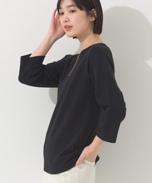 ジャガードラグラン7分袖Tシャツ