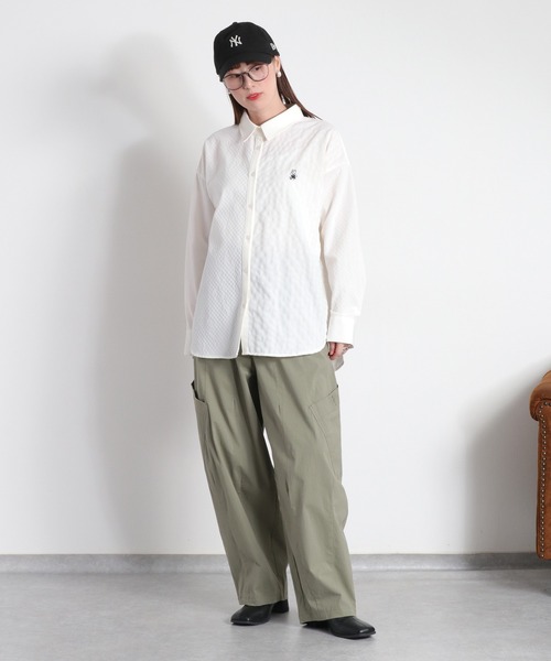 cepo（セポ）の「BLUEDY クマ刺繍ギンガムチェックシャツ（シャツ/ブラウス・レディース・オフホワイト/チャコールグレー・M）」の18枚目の写真