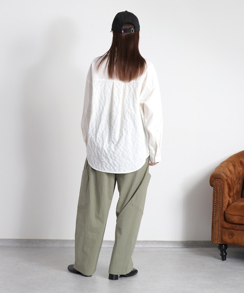cepo（セポ）の「BLUEDY クマ刺繍ギンガムチェックシャツ（シャツ/ブラウス・レディース・オフホワイト/チャコールグレー・M）」の20枚目の写真