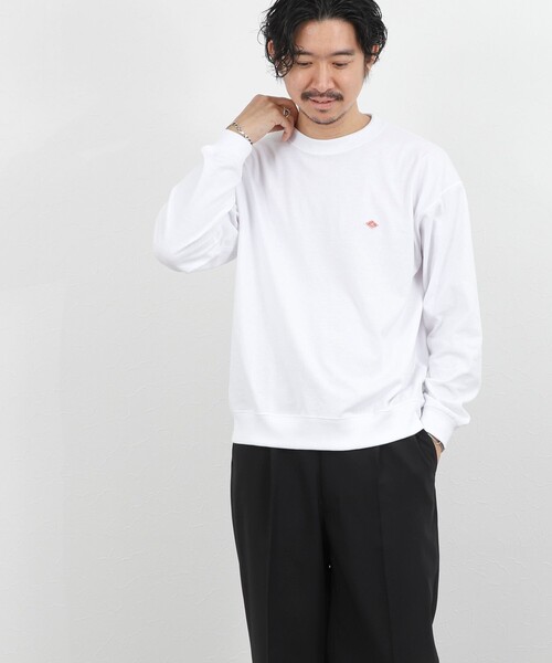 DANTON（ダントン）の「【DANTON/ダントン】ロゴスウェットTシャツ/SOLID SWEAT T-SHIRT/DT-C0204TCB/26SS（Tシャツ/カットソー・メンズ・ホワイト/ライトグレー・S/M/L/XL）」の7枚目の写真
