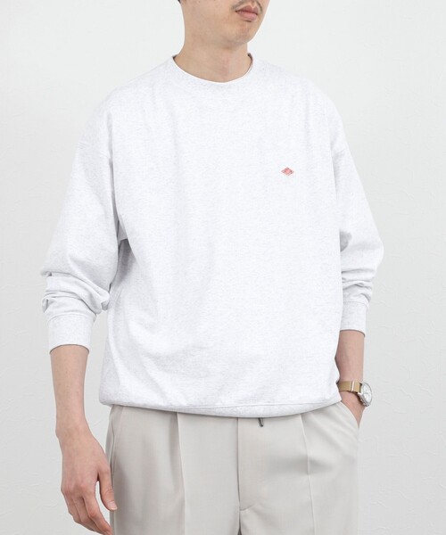 DANTON（ダントン）の「【DANTON/ダントン】ロゴスウェットTシャツ/SOLID SWEAT T-SHIRT/DT-C0204TCB/26SS（Tシャツ/カットソー・メンズ・ホワイト/ライトグレー・S/M/L/XL）」の16枚目の写真
