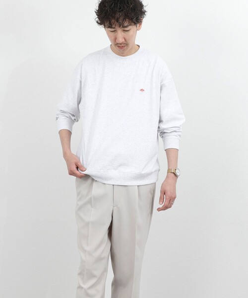 DANTON（ダントン）の「【DANTON/ダントン】ロゴスウェットTシャツ/SOLID SWEAT T-SHIRT/DT-C0204TCB/26SS（Tシャツ/カットソー・メンズ・ホワイト/ライトグレー・S/M/L/XL）」の19枚目の写真