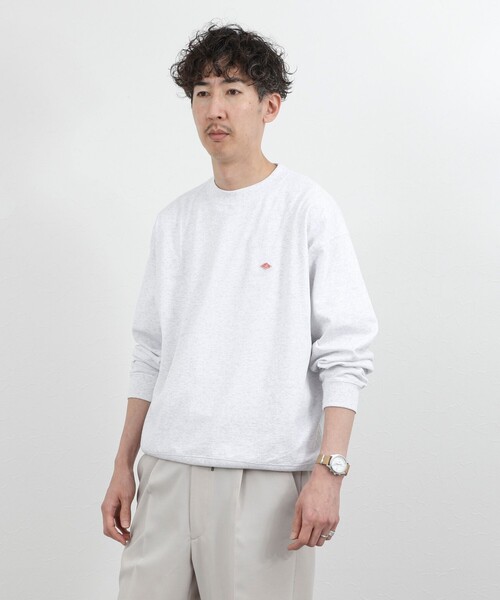 DANTON（ダントン）の「【DANTON/ダントン】ロゴスウェットTシャツ/SOLID SWEAT T-SHIRT/DT-C0204TCB/26SS（Tシャツ/カットソー・メンズ・ホワイト/ライトグレー・S/M/L/XL）」の21枚目の写真