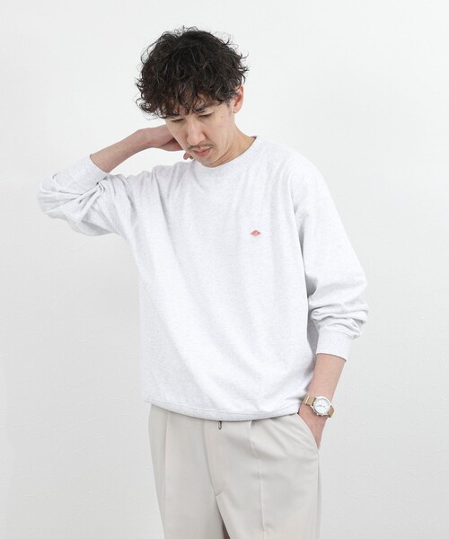 DANTON（ダントン）の「【DANTON/ダントン】ロゴスウェットTシャツ/SOLID SWEAT T-SHIRT/DT-C0204TCB/26SS（Tシャツ/カットソー・メンズ・ホワイト/ライトグレー・S/M/L/XL）」の22枚目の写真