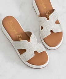Bridget Birkin（ブリジットバーキン）の「【Bridget Birkin】サイドカットビジューウェッジミュールサンダル(562507)（サンダル）」