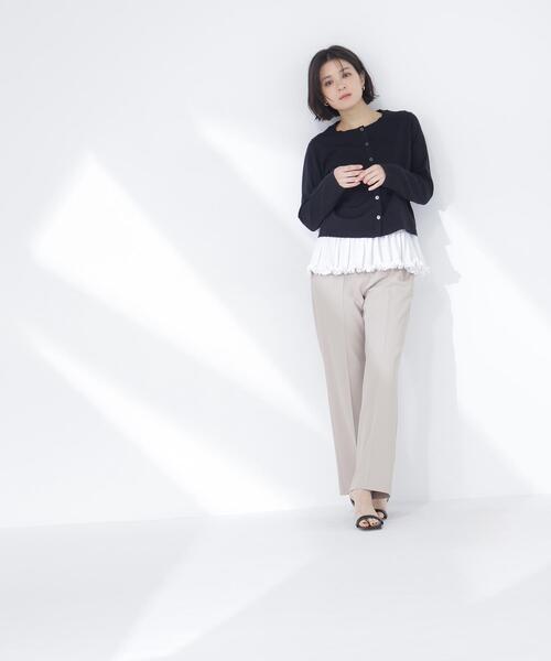 NATURAL BEAUTY BASIC(ナチュラルビューティーベーシック)の「◇ベーシックカーディガン(カーディガン/ボレロ・レディース・イエロー/ピンク/ホワイト系その他/ブラック・FREE)」の8枚目の写真