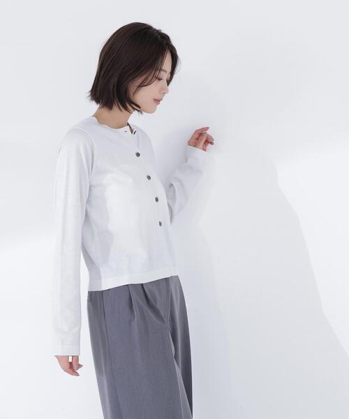 NATURAL BEAUTY BASIC(ナチュラルビューティーベーシック)の「◇ベーシックカーディガン(カーディガン/ボレロ・レディース・イエロー/ピンク/ホワイト系その他/ブラック・FREE)」の14枚目の写真