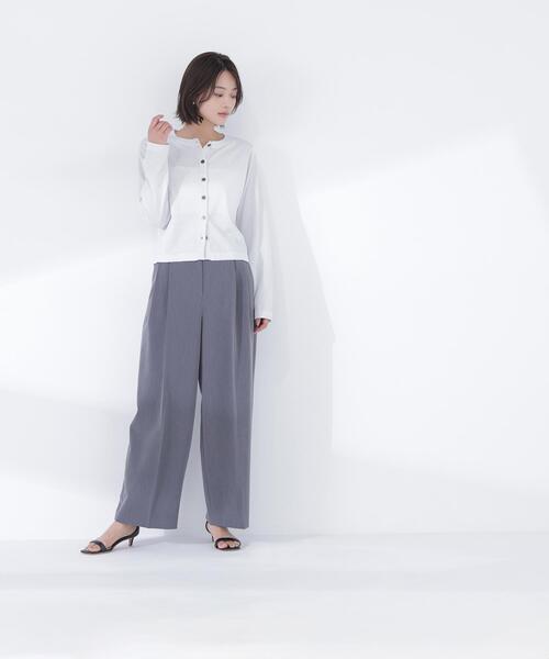 NATURAL BEAUTY BASIC(ナチュラルビューティーベーシック)の「◇ベーシックカーディガン(カーディガン/ボレロ・レディース・イエロー/ピンク/ホワイト系その他/ブラック・FREE)」の15枚目の写真