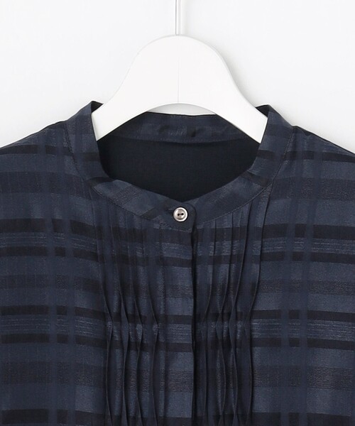 J.PRESS Ladies(J.プレス レディス)の「シアーチェック カットソー(Tシャツ/カットソー・レディース・ダルブルー系3/スカイブルー系3/ホワイト系3・SMALL)」の14枚目の写真