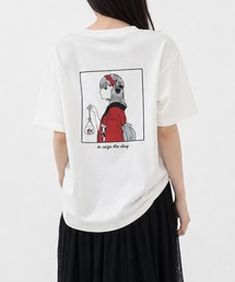 【a-r】〔RedCapGirl/レッドキャップガール〕アソートイラスト 二頭身 シルキータッチ半袖Tシャツ 接触冷感/ストレッチ