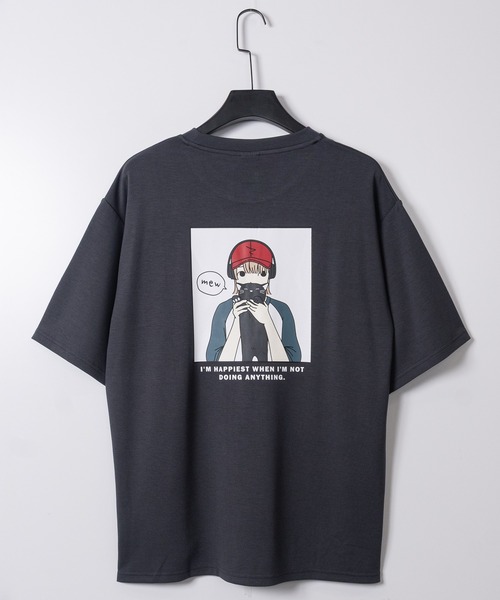 Red Cap Girl（レッドキャプガール）の「【a-r】〔RedCapGirl/レッドキャップガール〕アソートイラスト 二頭身 シルキータッチ半袖Tシャツ 接触冷感/ストレッチ（Tシャツ/カットソー・メンズ・グリーン系1/ピンク系2/ピンク系1/ブラック系2/ホワイト系2/ホワイト系1/グレー系1/ブラック系1/ブラック系3/ホワイト系3/ピンク系3/ブルー系3・LARGE/MEDIUM）」の22枚目の写真
