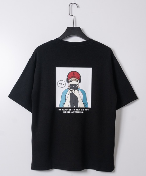 Red Cap Girl（レッドキャプガール）の「【a-r】〔RedCapGirl/レッドキャップガール〕アソートイラスト 二頭身 シルキータッチ半袖Tシャツ 接触冷感/ストレッチ（Tシャツ/カットソー・メンズ・グリーン系1/ピンク系2/ピンク系1/ブラック系2/ホワイト系2/ホワイト系1/グレー系1/ブラック系1/ブラック系3/ホワイト系3/ピンク系3/ブルー系3・LARGE/MEDIUM）」の18枚目の写真