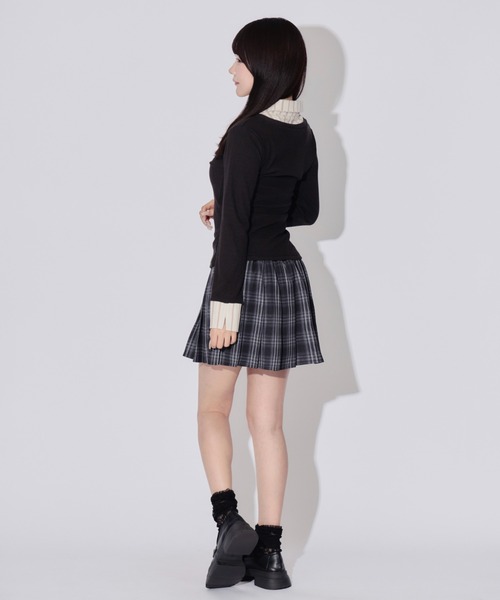 ALLuRing ChaRm(アリュリングチャーム)の「Check Pleated Mini Skirt / チェックプリーツミニスカート(スカート・レディース・ブラック/レッド・FREE)」の17枚目の写真