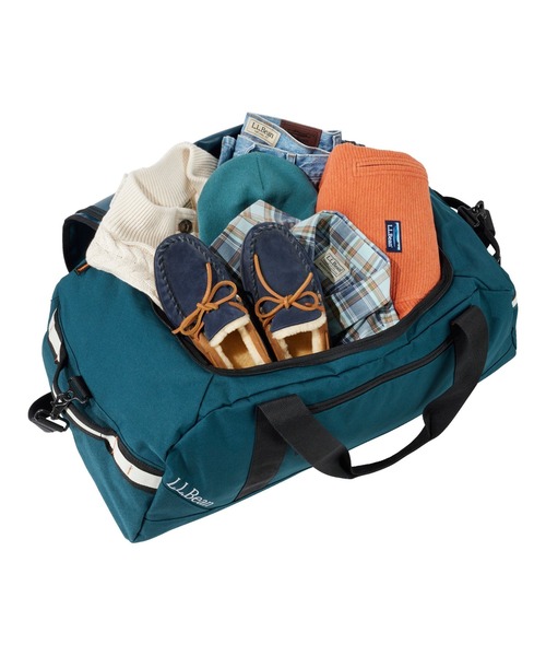 L.L.Bean(エルエルビーン)の「アドベンチャー・ダッフル、ラージ 70L(ボストンバッグ・レディース・ネイビー/ブルーグリーン/ブラック/グリーン/レッド系・ONE SIZE)」の8枚目の写真