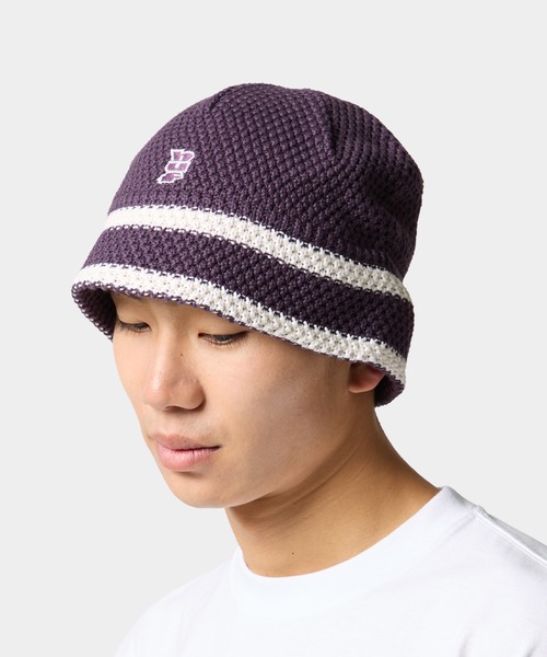 HUF(ハフ)の「MEGABLAST KNIT BUCKET HAT(ハット・メンズ・ベージュ系その他/パープル/ブラック・O/S)」の19枚目の写真