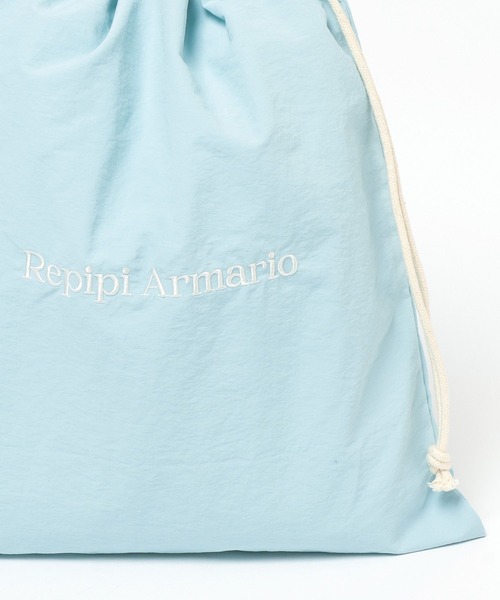 repipi armario（レピピ アルマリオ）の「【手洗い可能】RAスクールキンチャク【ネームタグ付き】（ポーチ・キッズ・ブルー系その他/ホワイト系その他/グレー系その他・FREE）」の8枚目の写真