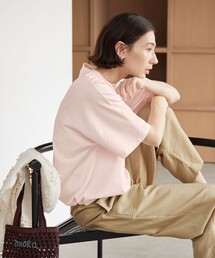 BEAUTY&YOUTH UNITED ARROWS | ヘム ドローストリング 5分袖 Tシャツ(Tシャツ/カットソー)