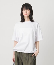 WEB限定 Wardrobe DAILY MINIMAL】ペプラム Vネックプルオーバー