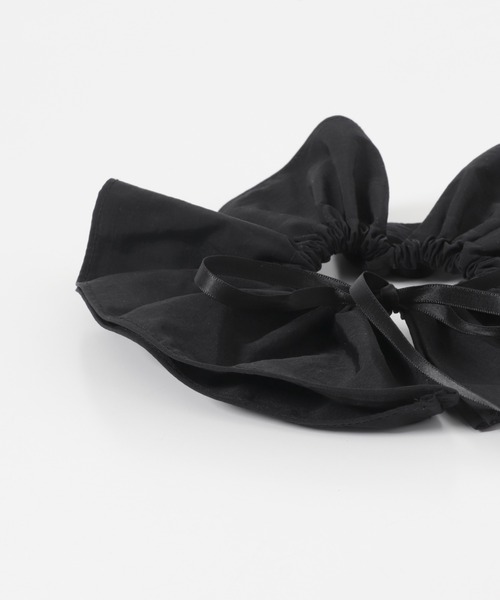 KBF（ケイビーエフ）の「リボン付きシュシュ（ヘアゴム・レディース・ブラック/アイボリー・ONE）」の13枚目の写真