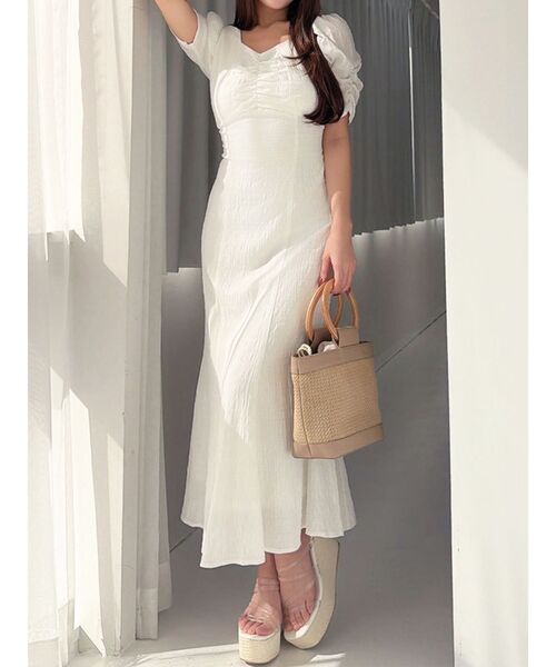 RESEXXY（リゼクシー）の「バックオープンマーメイドワンピース（ワンピース・レディース・その他1/レッド/ホワイト・FREE）」の2枚目の写真