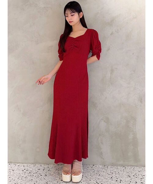 RESEXXY（リゼクシー）の「バックオープンマーメイドワンピース（ワンピース・レディース・その他1/レッド/ホワイト・FREE）」の6枚目の写真