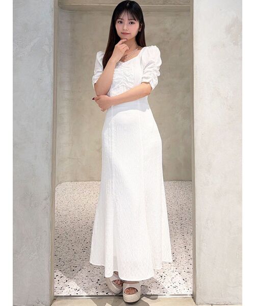 RESEXXY（リゼクシー）の「バックオープンマーメイドワンピース（ワンピース・レディース・その他1/レッド/ホワイト・FREE）」の15枚目の写真