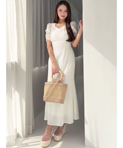 RESEXXY（リゼクシー）の「バックオープンマーメイドワンピース（ワンピース・レディース・その他1/レッド/ホワイト・FREE）」の22枚目の写真