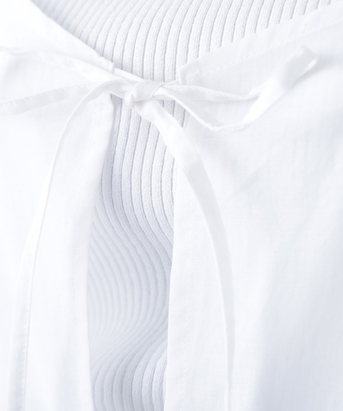 N.（N. Natural Beauty Basic）（エヌエヌナチュラルビューティーベーシック）の「エンブロイダリーキャミチュニック（キャミソール・レディース・ホワイト×レッド/ホワイト×ブラック/ブラック×ホワイト・MEDIUM）」の7枚目の写真