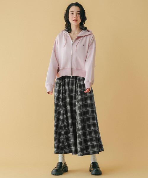 RAGEBLUE(レイジブルー)の「<POLO BCS/ポロ・ビーシーエス>別注/ショート丈ポンチZIPパーカー(パーカー・レディース・ライトピンク/オフホワイト/ネイビー・FREE)」の8枚目の写真