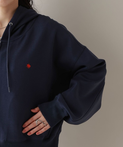 RAGEBLUE(レイジブルー)の「<POLO BCS/ポロ・ビーシーエス>別注/ショート丈ポンチZIPパーカー(パーカー・レディース・ライトピンク/オフホワイト/ネイビー・FREE)」の17枚目の写真