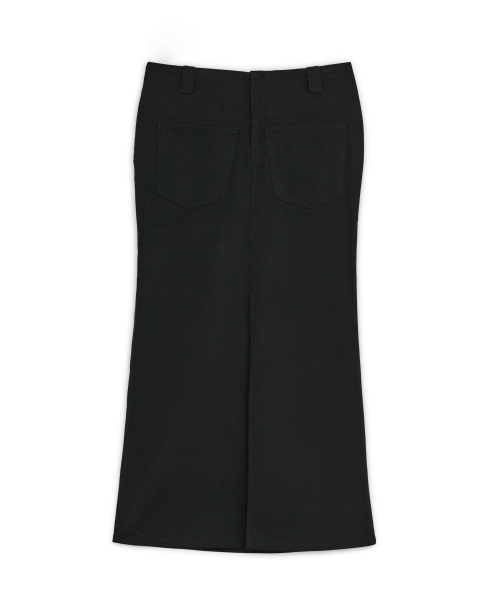 SUNBURNPROJECT(サンバーンプロジェクト)の「DOUBLE POCKET COTTON MAXI SKIRT, BLACK(スカート・レディース・その他・SMALL/MEDIUM)」の3枚目の写真