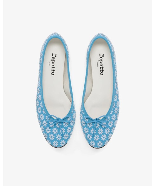 Repetto(レペット)の「Cendrillon Haute バレエフラット - EUサイズ / V374FLEURS(バレエシューズ・レディース・ライトブルー・38/37/36/35/34)」の2枚目の写真