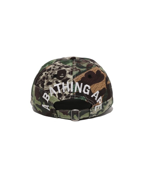 A BATHING APE（アベイシングエイプ）の「CAMO PATCHWORK PANEL CAP（キャップ・メンズ・グリーン・FREE）」の3枚目の写真