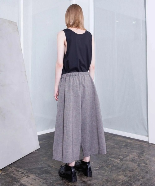 VOAAOV(ヴォアーブ)の「【VOAAOV】TWEED / STRIPE - SET UP Wide Cropped Pants(その他パンツ・メンズ・ネイビー/ブラウン・2/1)」の6枚目の写真