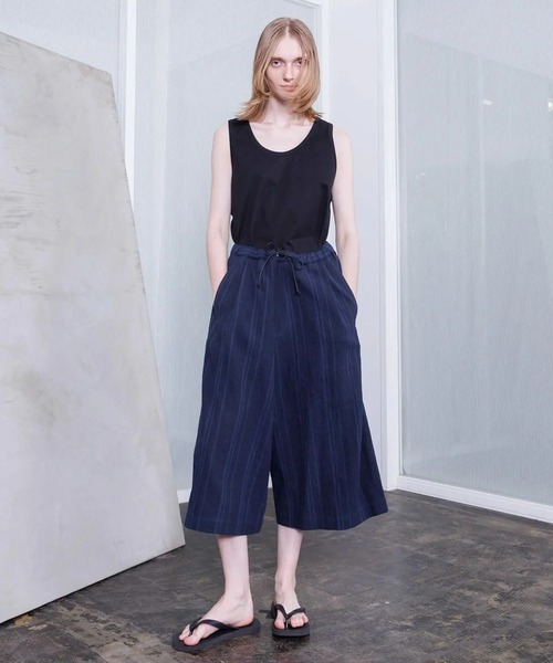 VOAAOV(ヴォアーブ)の「【VOAAOV】TWEED / STRIPE - SET UP Wide Cropped Pants(その他パンツ・メンズ・ネイビー/ブラウン・2/1)」の11枚目の写真