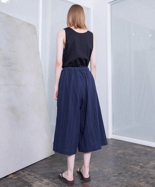 VOAAOV(ヴォアーブ)の「【VOAAOV】TWEED / STRIPE - SET UP Wide Cropped Pants(その他パンツ・メンズ・ネイビー/ブラウン・2/1)」の14枚目の写真