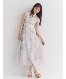 MERCURYDUO | 花柄バックレースアップワンピース(ワンピース)