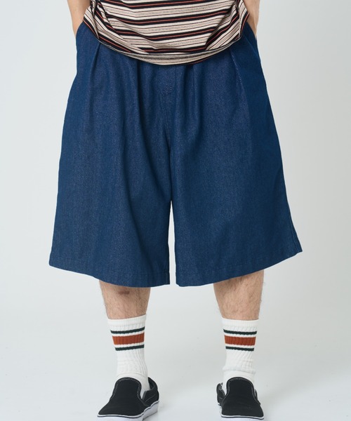 CORISCO(コリスコ)の「ツイル バルーンハーフパンツ(M1)(その他パンツ・メンズ・インディゴブルー/ライトインディゴブルー/ベージュ/ブラック/アイボリー/ストライプ・MEDIUM/X-LARGE/LARGE)」の20枚目の写真