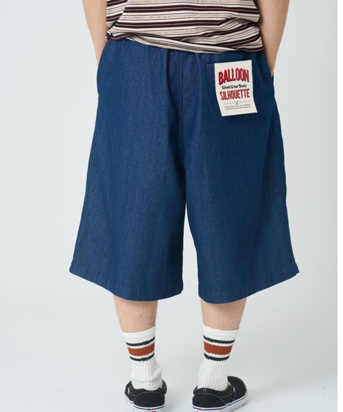 CORISCO(コリスコ)の「ツイル バルーンハーフパンツ(M1)(その他パンツ・メンズ・インディゴブルー/ライトインディゴブルー/ベージュ/ブラック/アイボリー/ストライプ・MEDIUM/X-LARGE/LARGE)」の21枚目の写真