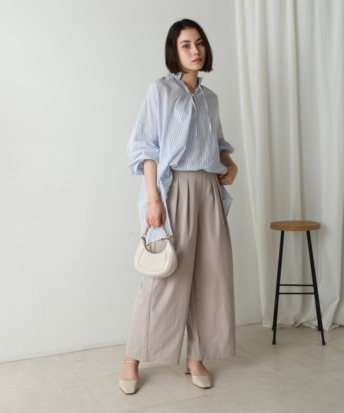 Bou Jeloud(ブージュルード)の「キャンブリックギャザーブラウス(シャツ/ブラウス・レディース・ブルー/グリーン・MEDIUM)」の22枚目の写真