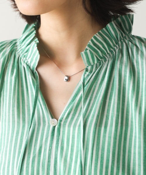 Bou Jeloud(ブージュルード)の「キャンブリックギャザーブラウス(シャツ/ブラウス・レディース・ブルー/グリーン・MEDIUM)」の14枚目の写真